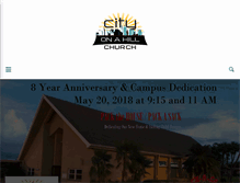 Tablet Screenshot of cityonahillchurch.tv